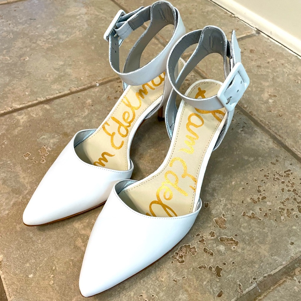 Sam Edelman white heels